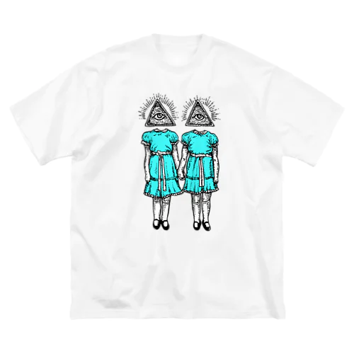  輝く双子 루즈핏 티셔츠