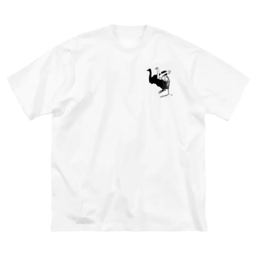 白鳥と見せかけて。（small image ver.） Big T-Shirt