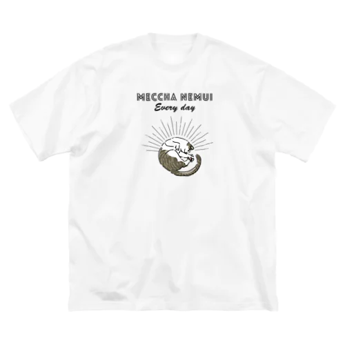 MECCHA NEMUI ねこ ビッグシルエットTシャツ