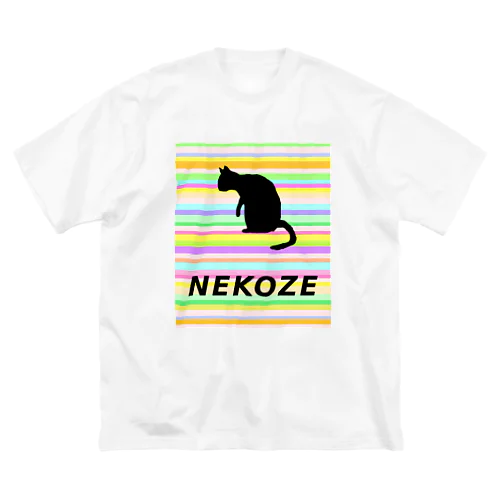 NEKOZEカラフル ビッグシルエットTシャツ