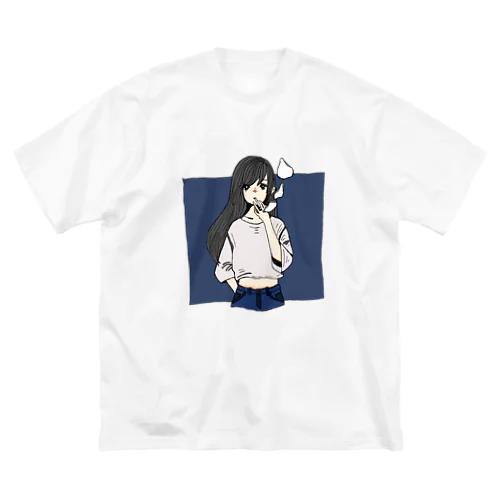 黒髪 ビッグシルエットTシャツ