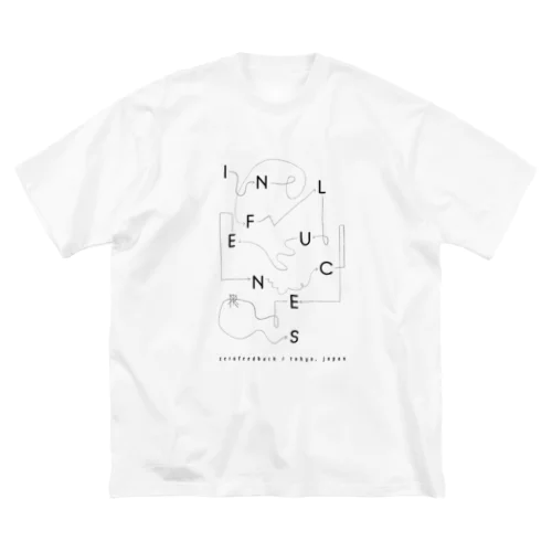 influences shiro ビッグシルエットTシャツ