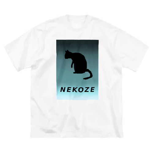 NEKOZEグラデ ビッグシルエットTシャツ