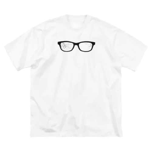 割れた眼鏡 Big T-Shirt
