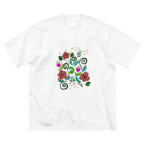 不思議な植物 ビッグシルエットTシャツ