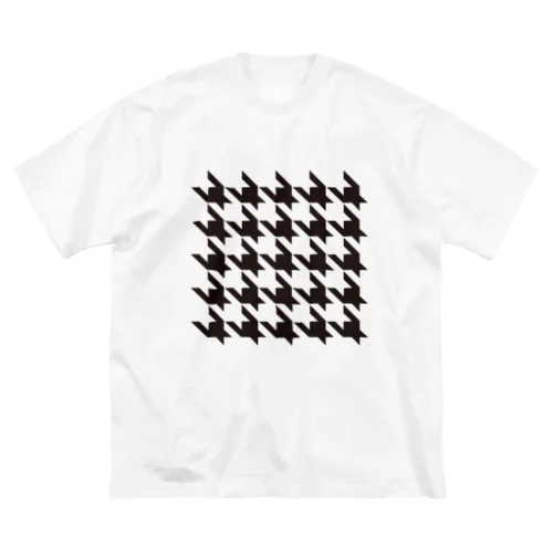 Houndtooth 3 ビッグシルエットTシャツ