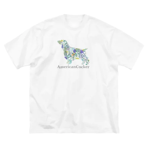 花　ボタニカル　コッカー Big T-Shirt