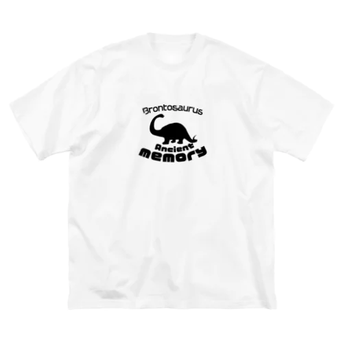 ブロントサウルス恐竜 ビッグシルエットTシャツ