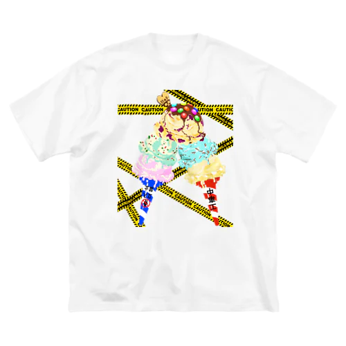 三角コーンアイス ビッグシルエットTシャツ