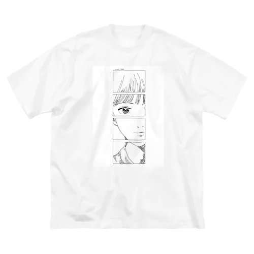 みえないシロ ビッグシルエットTシャツ