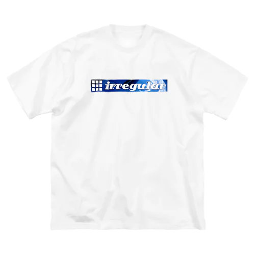 irregular blue ビッグシルエットTシャツ