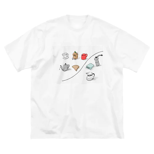 coffee items ビッグシルエットTシャツ