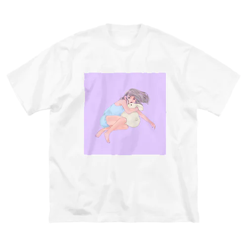 うさぎぬいぐるみ ビッグシルエットTシャツ