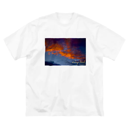 オレンジ雲 ビッグシルエットTシャツ