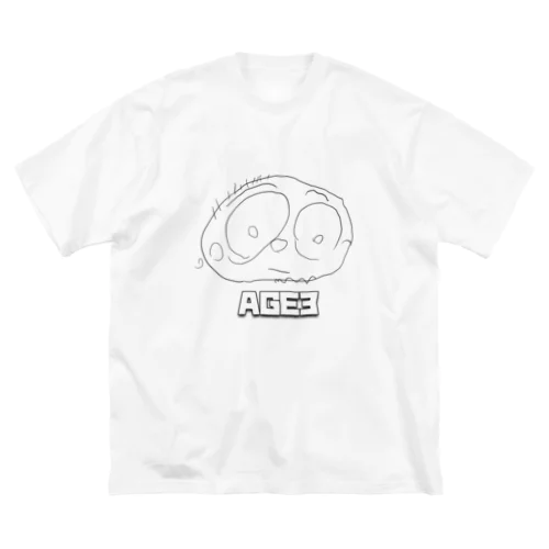 AGE3 No2 「PAPA」 ビッグシルエットTシャツ