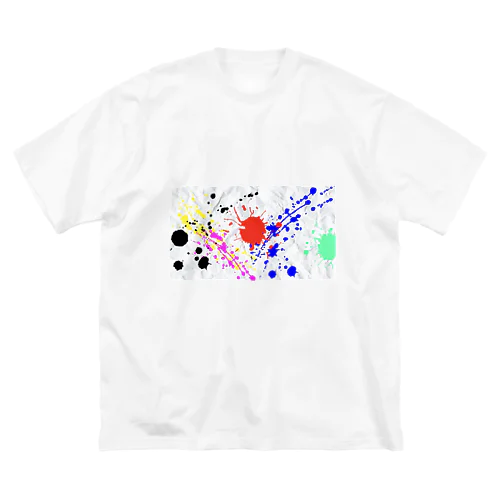 屑紙ペイント Big T-Shirt