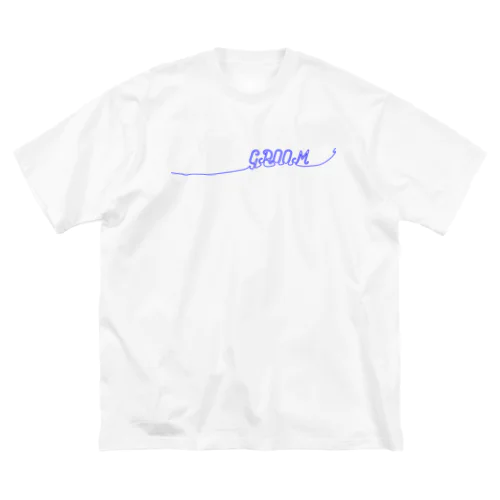 ペア(GROOM)青い糸 ビッグシルエットTシャツ