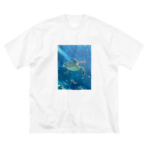 ビッグシルエットTシャツ【ウミガメ】 Big T-Shirt