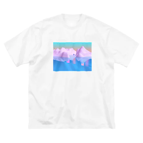 range of mountains ビッグシルエットTシャツ