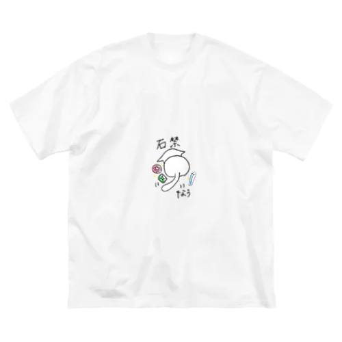 宝石ねこ 石禁 ビッグシルエットTシャツ