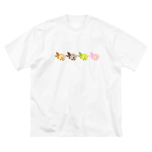 ロールケーキ×ブタ ビッグシルエットTシャツ