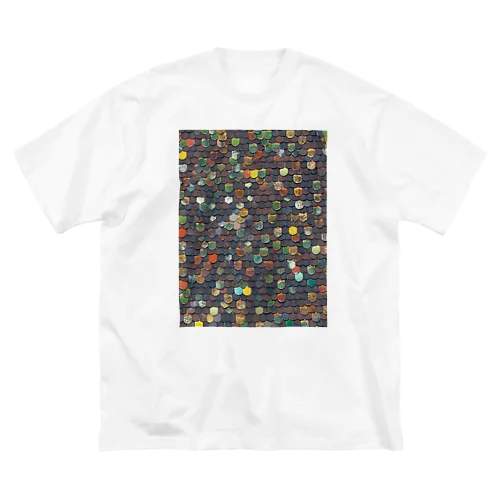 レンガ屋根-カラフル細 Big T-Shirt