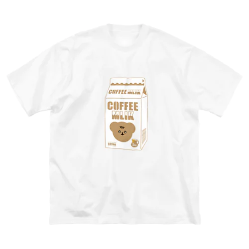 ポメクマ（コーヒー牛乳ver） ビッグシルエットTシャツ