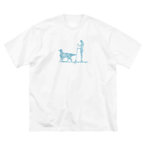 花月　SupDog　フラットコーテッドレトリバー ビッグシルエットTシャツ