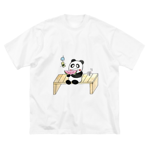 スイカを食べるパンダちゃん Big T-Shirt