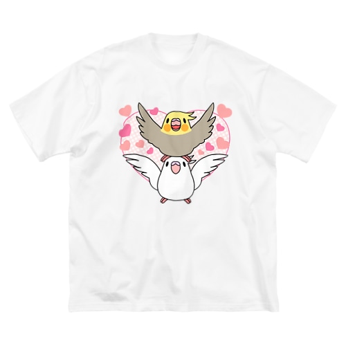 ラブリーオカメインコ【まめるりはことり】 Big T-Shirt
