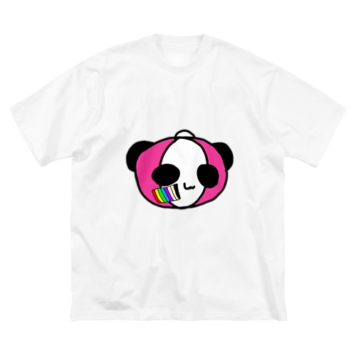 レインボーペイントぱんこちゃん Big T-Shirt