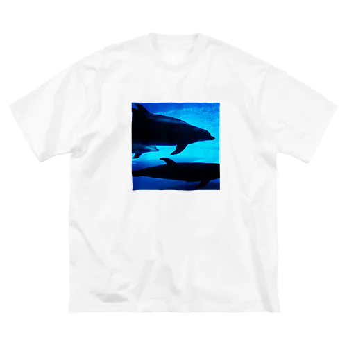 dolphin photo ビッグシルエットTシャツ
