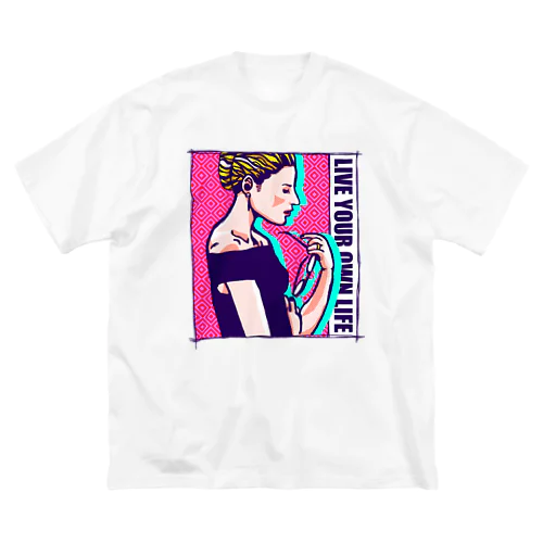 眼鏡をはずす女 Big T-Shirt