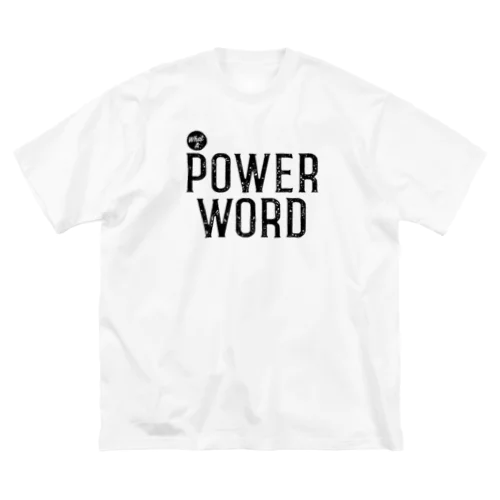 パワーワード POWER WORD　【ブラック】 ビッグシルエットTシャツ
