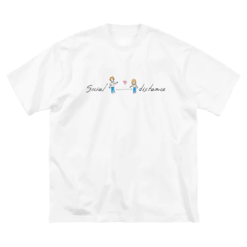 Social distance ビッグシルエットTシャツ　CENTER BALANCE ビッグシルエットTシャツ