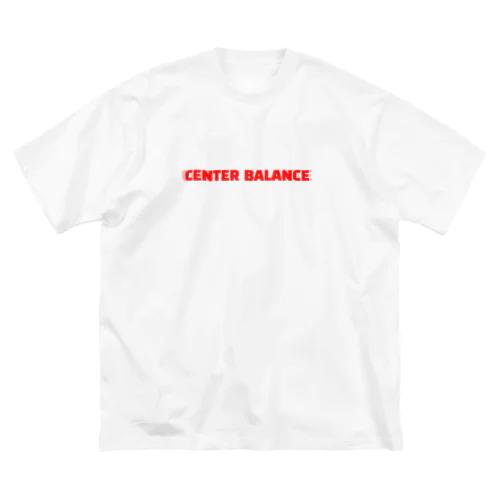 CENTER BALANCE 赤ロゴTシャツ Big T-Shirt