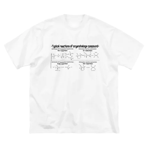 有機ハロゲン化合物の代表的反応（有機化学） ビッグシルエットTシャツ