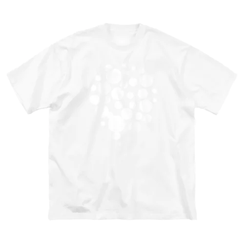 Dot Balloon white ビッグシルエットTシャツ