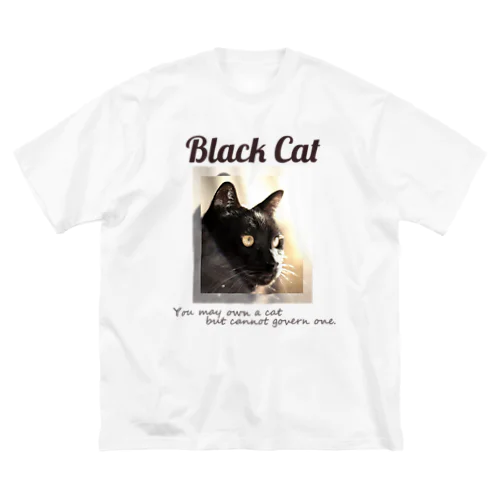 凛々しい黒猫 Big T-Shirt