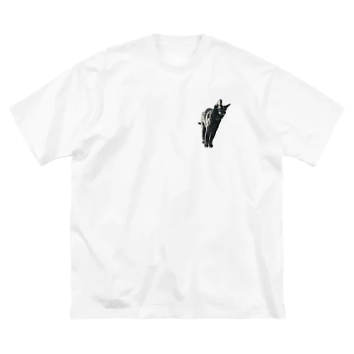 リアル黒猫1 ビッグシルエットTシャツ