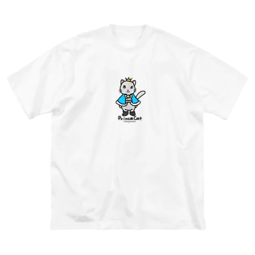 ねこの王子様＊ブルー ビッグシルエットTシャツ