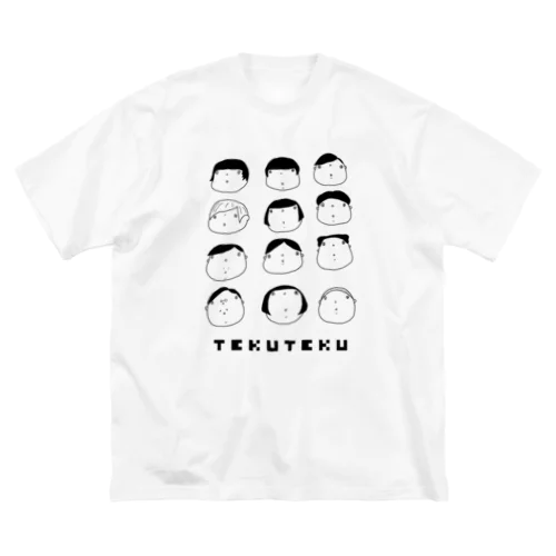 てくてくぴーぽー ビッグシルエットTシャツ