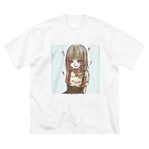 めんへらちゃん ビッグシルエットTシャツ