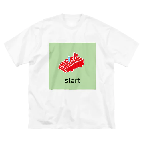 人生のSTARTライン ビッグシルエットTシャツ