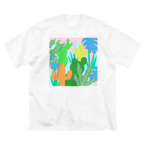 カラフルプランツ🌵🌿🍀 ビッグシルエットTシャツ