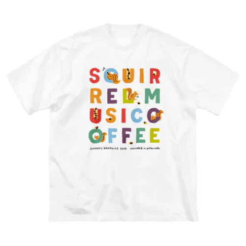 りすカフェ2018 ビッグシルエットTシャツ
