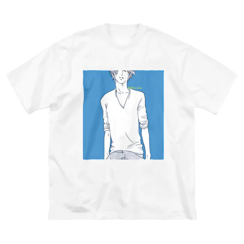 悩める青い青年① Big T-Shirt