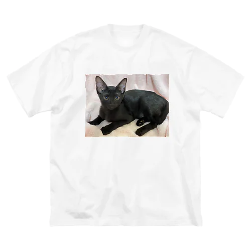 黒猫( ΦωΦ )Uﾕｳ  ビッグシルエットTシャツ