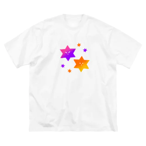 bursting star ビッグシルエットTシャツ