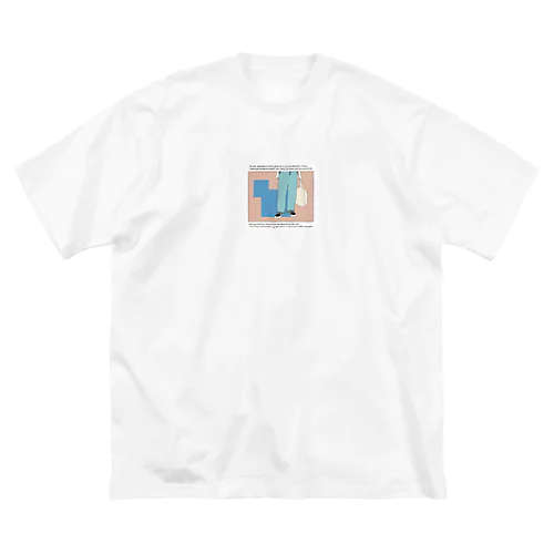 chilly bob　white 루즈핏 티셔츠